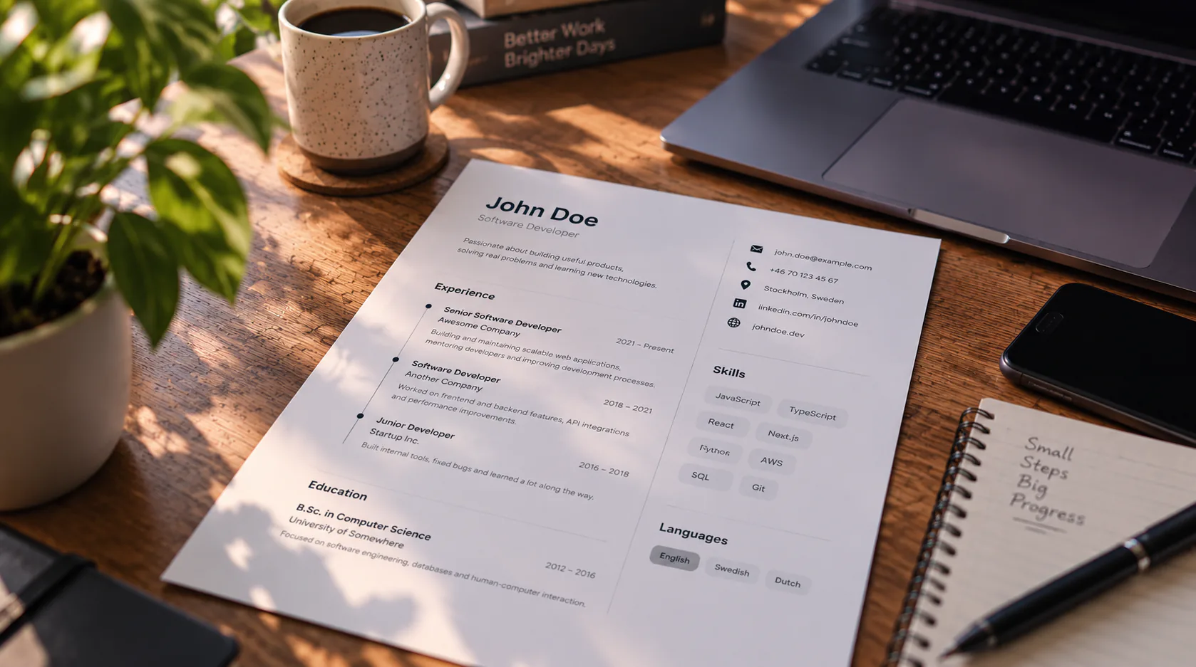 Kitsun Resume preview