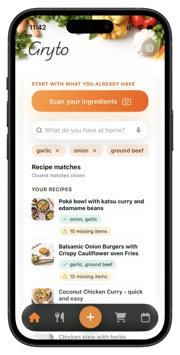 Gryto app and website preview